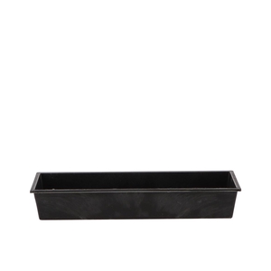 Melamine Grey Tray Rectangle 25x9x4cm