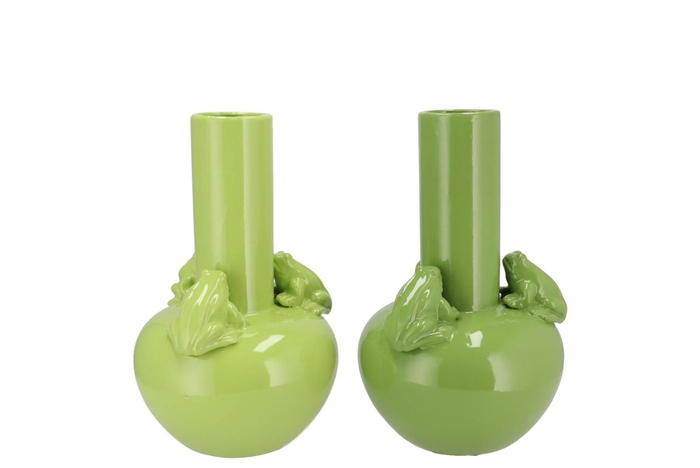 <h4>Frog Fresh Green Vase Tube 14x14x19cm Nm</h4>