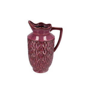 Inga Boa Purple Vase Active Glaze 23x20x38cm Nm