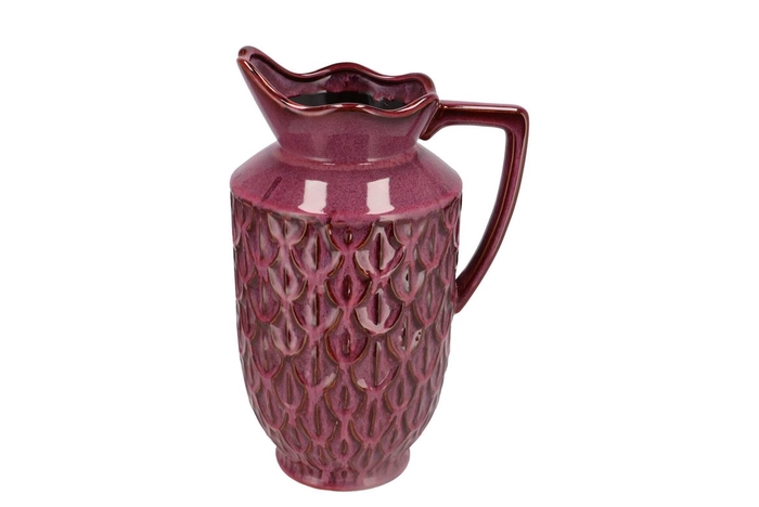 <h4>Inga Boa Purple Vase Active Glaze 23x20x38cm</h4>