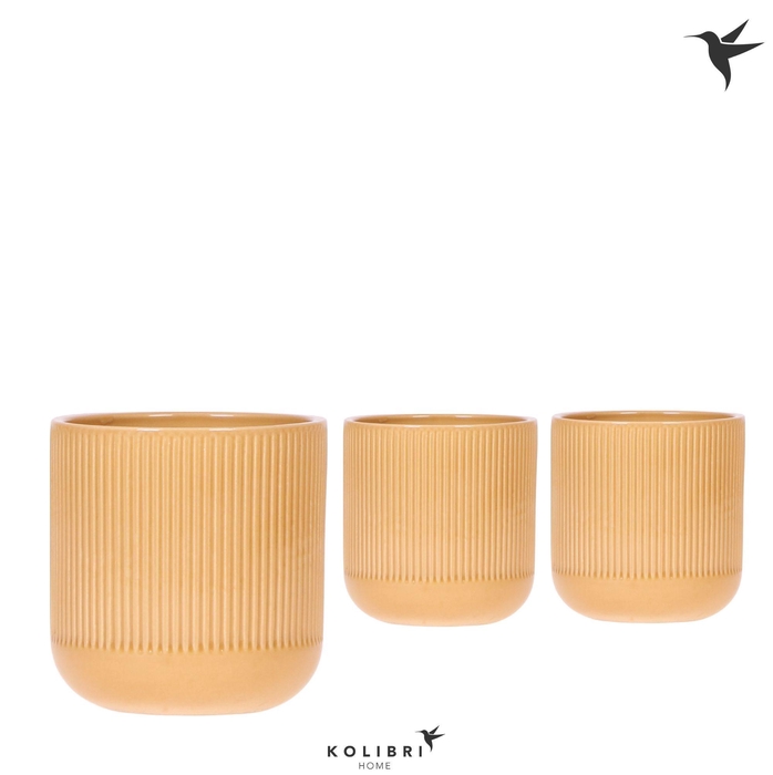 <h4>Kolibri Home Flare pot ocher</h4>