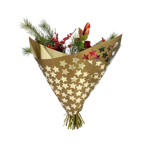 Vellen 80x90cm OPP40/MOPP40 Clear Stars goud gev