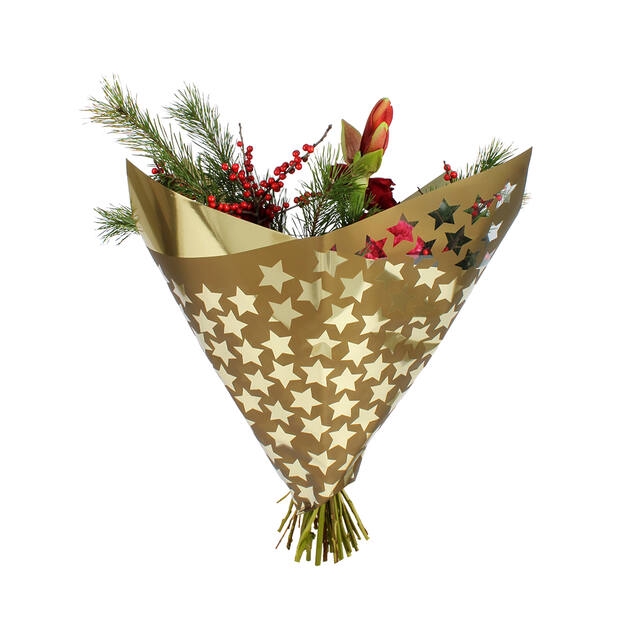 <h4>Vellen 80x90cm OPP40/MOPP40 Clear Stars goud gev</h4>