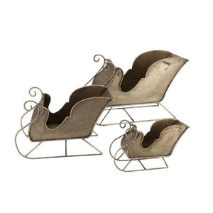 Kaya Bronze Sleigh S/3 40x16x26/29x13x20/24x9x15cm