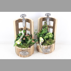 arr2 TD - Houten waterput - roze/wit