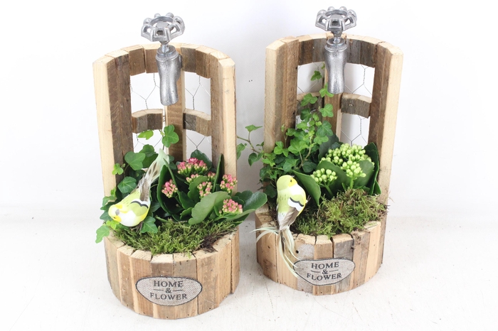 <h4>arr2 TD - Houten waterput - roze/wit</h4>