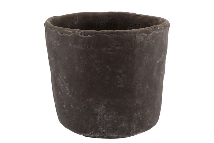 Iron Stone Grey Pot 21x19cm
