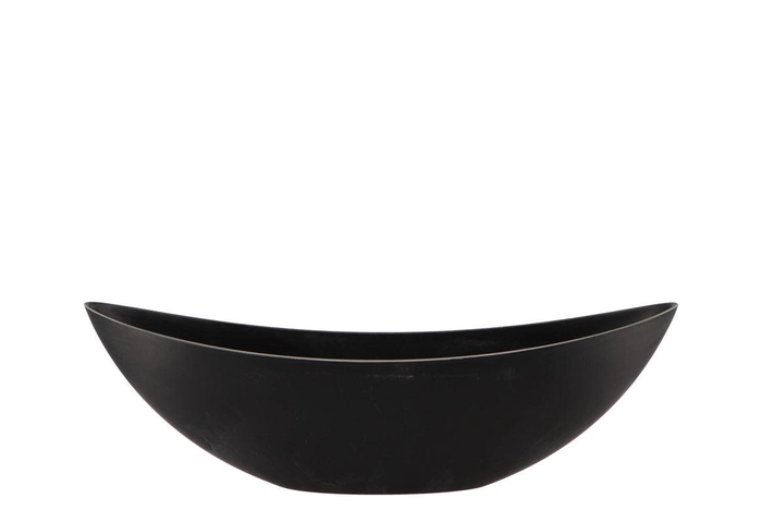 Melamine Grey Boat Oval 55x14x18cm