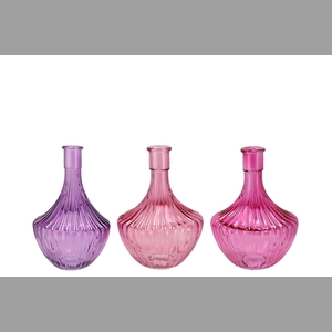 Dayah Pretty Pink Glass Vase 17x24cm Nm