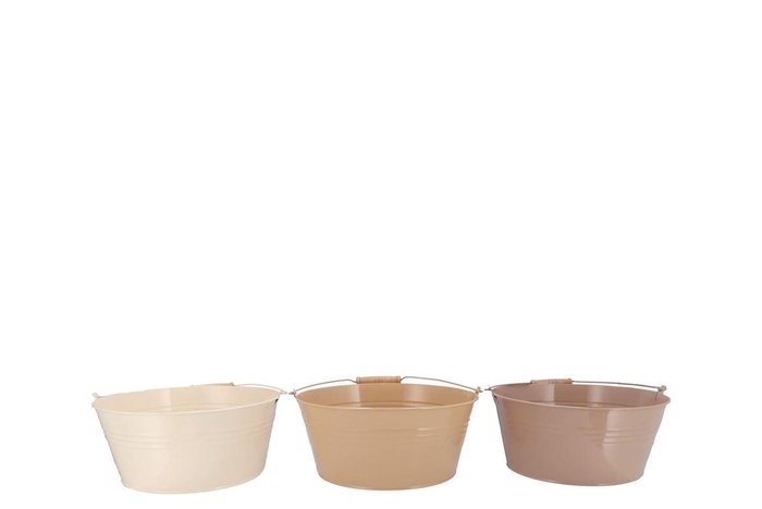<h4>Zinc Natural Brown Mix Basic Bowl Ass 22x10x18cm</h4>