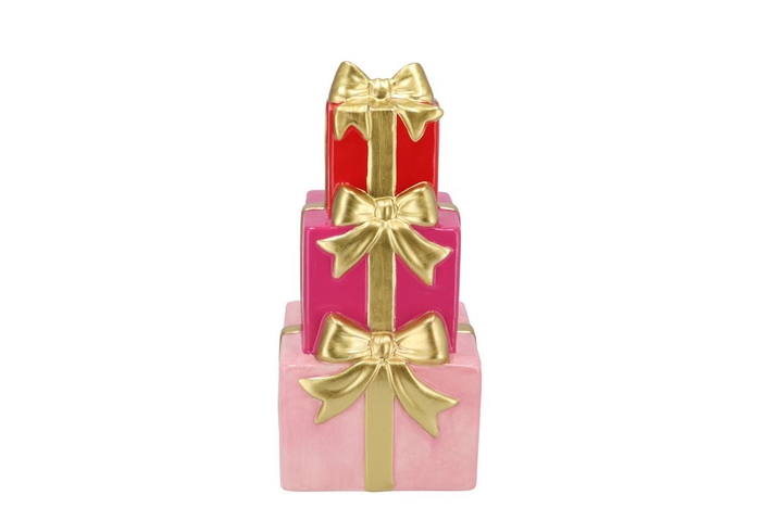 <h4>Joy Jolly Pink Gifts Vase Ass 14x27cm</h4>
