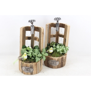 arr2 TD - Houten waterput - roze/wit