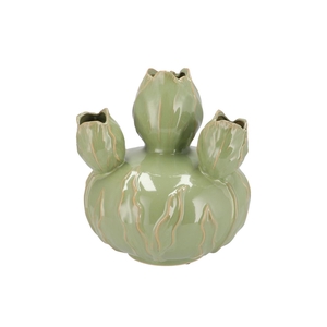 Mara Pistache Vase Bowl Tulip 27x27x31cm Nm