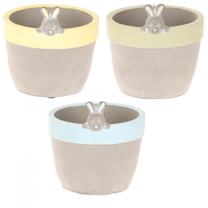 <h4>Easter Ceramics rabbit pot d11*11.5cm</h4>