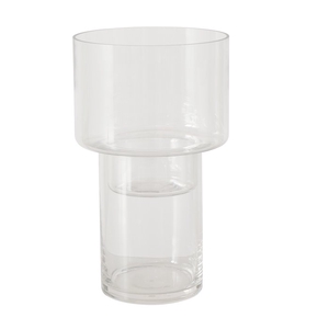 Windlight Elano, H 25 cm, Clear glass, 4066076364619, 2046204