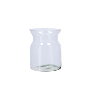 Glass Milk Bottle Roca Clear 16x16cm