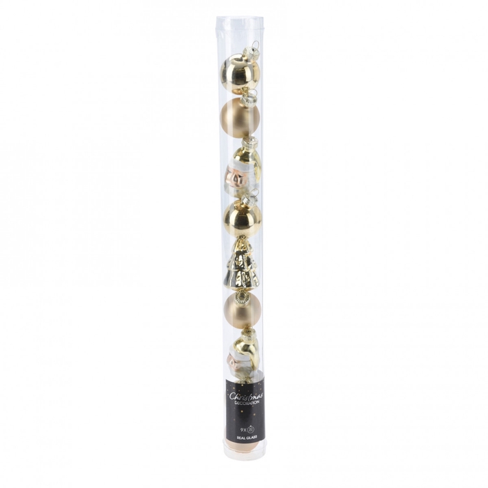 <h4>Christmas bauble Ball deco  30mm x9 ass.</h4>