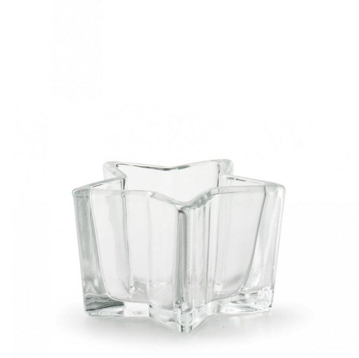 <h4>Theelicht glas ster d10.5*6cm</h4>