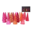 Twinkle Fuchsia Mix Glass Tree Lights Ass 9x22cm Nm