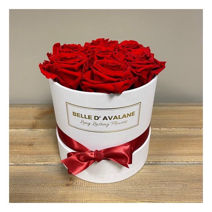 <h4>Box rd 15cm wit-rood</h4>