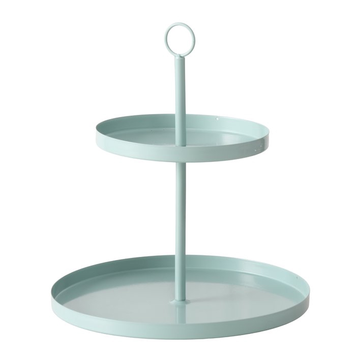 <h4>Tiered tray Samina, H 34 cm, Iron powder coated, green, 4066076540518, 2061234</h4>