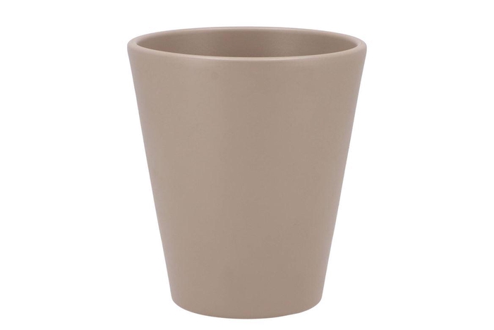 <h4>Ceramic Taupe Matt Pot Orchid 15cm</h4>