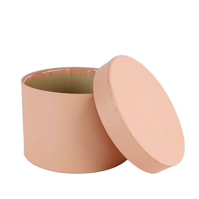 <h4>Hat box Pastel carton 14xH10cm orange</h4>