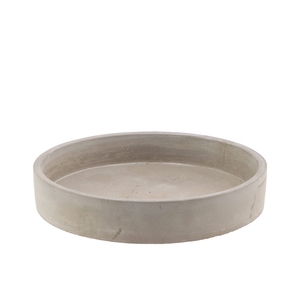 Concrete Bowl Round 25x5cm