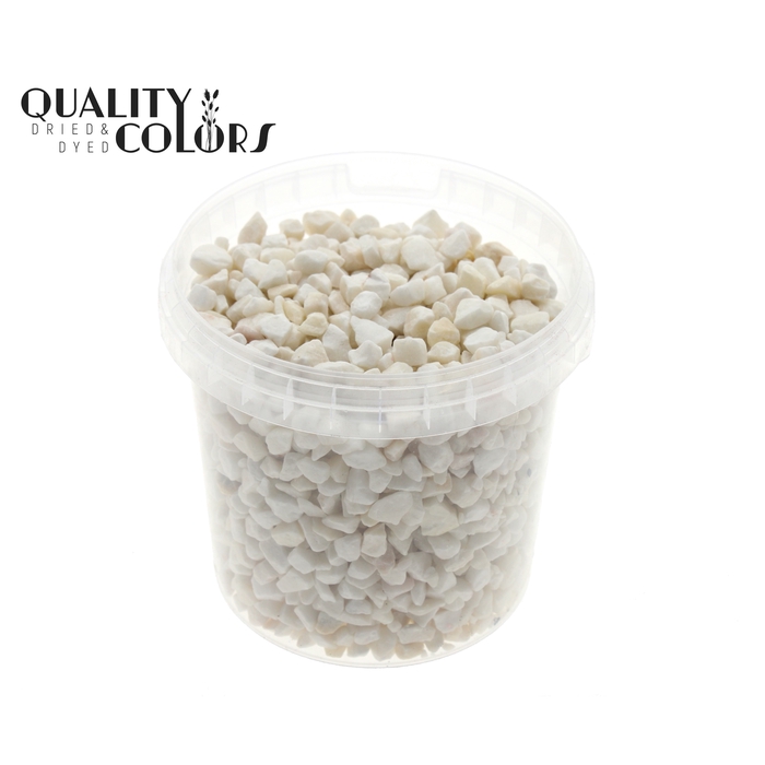 <h4>Rocks 1 ltr bucket Natural White</h4>