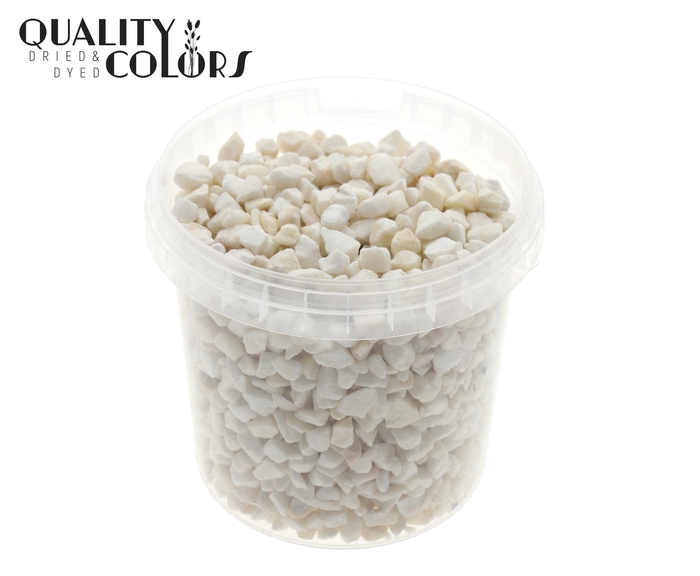 Rocks 1 ltr bucket Natural White