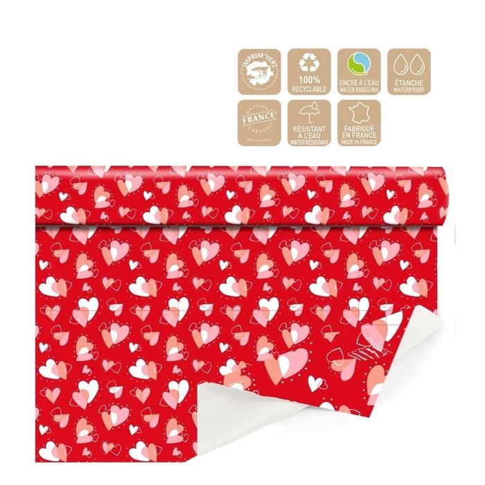 <h4>Valentine Cellophane Roll 80cm  40m Flamme</h4>