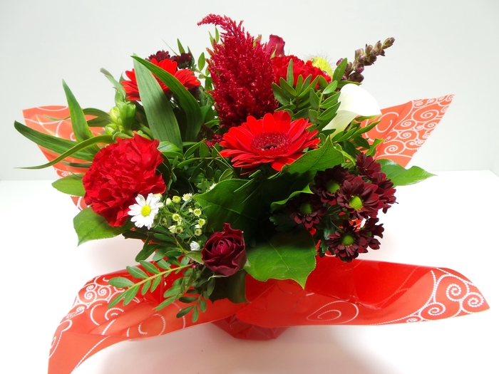 Bouquet Aqua Large Red