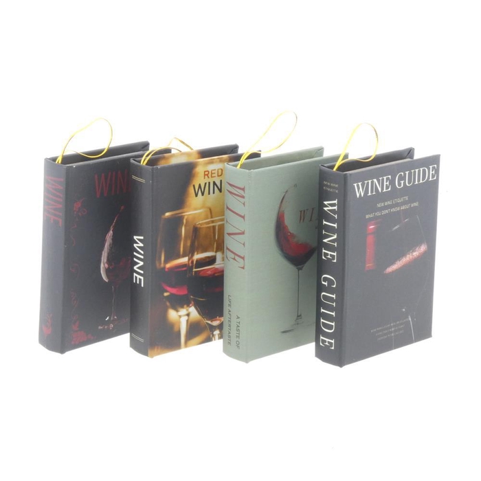 <h4>Books Hanging 13x9cm Wine Mix</h4>