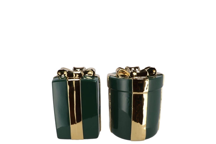 <h4>Joy Majestic Dark Green Vase Present 11x15cm</h4>