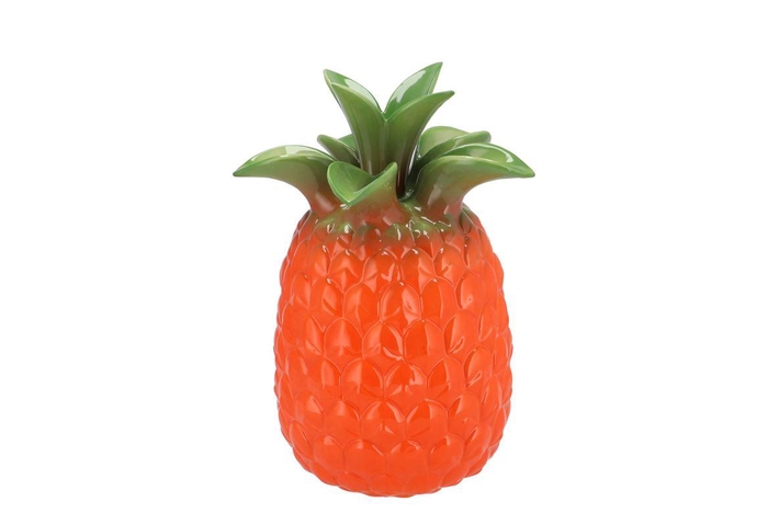 <h4>Pineapple Tropical Orange Vase 18x18x28cm Nm</h4>