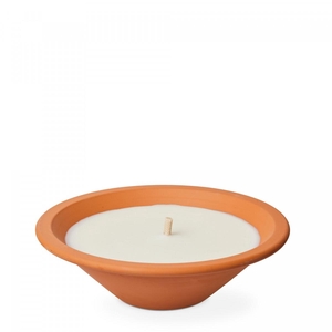 Kaars schaal terracotta d23*6.5cm