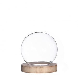 Glas Stolp bol d10*11cm