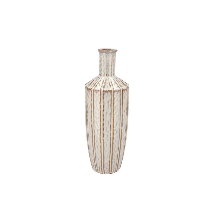<h4>Sifan White Vase Long 15x15x41cm Nm</h4>