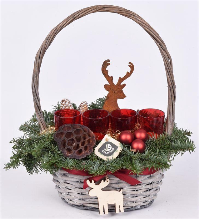 <h4>Wilg hengselmand ovaal 26x18cm</h4>