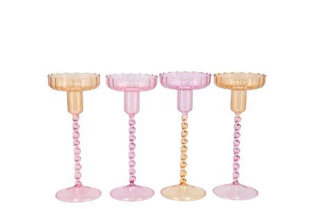 <h4>Jules Dreamy Pastel Mix Candle Holder Ass 9x17cm</h4>