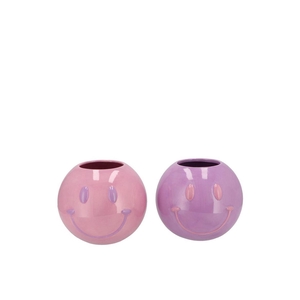 Smiley Dreamy Purple Mix Vase Ass 11x11x9cm Nm