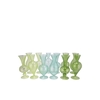 Sunny Fresh Green Mix Glass Vase Ass 8x8x16cm