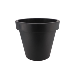 Plastique Anthracite Pot Bord Large 40cm