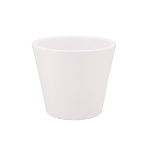 Vinci Matt White Container Pot 21x19cm Nm