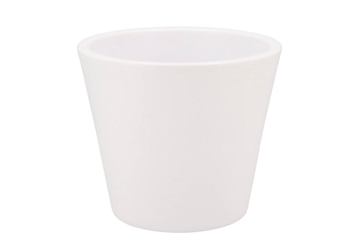 <h4>Vinci Matt White Container Pot 21x19cm Nm</h4>