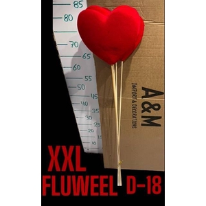 HARTJE OP STOK XXL HART ROOD