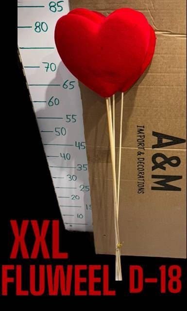 <h4>HARTJE OP STOK XXL HART ROOD</h4>