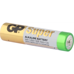 BATTERIJEN GP ALKALINE SUPER AAA  LR03 1,5V 10PCS