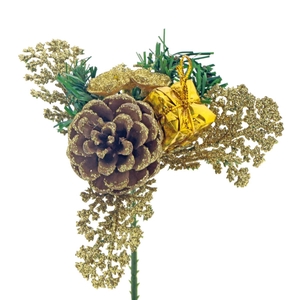 Christmas sticks 15cm Christmas rose 8cm