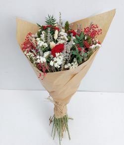 <h4>Dried bouquet 'XXL red'</h4>